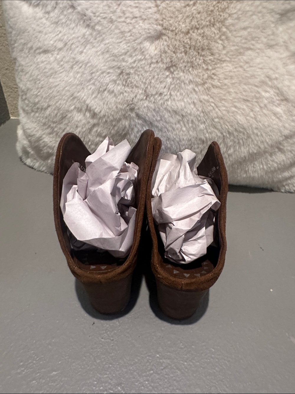 Brown Suede Booties - Picture 3 of 4